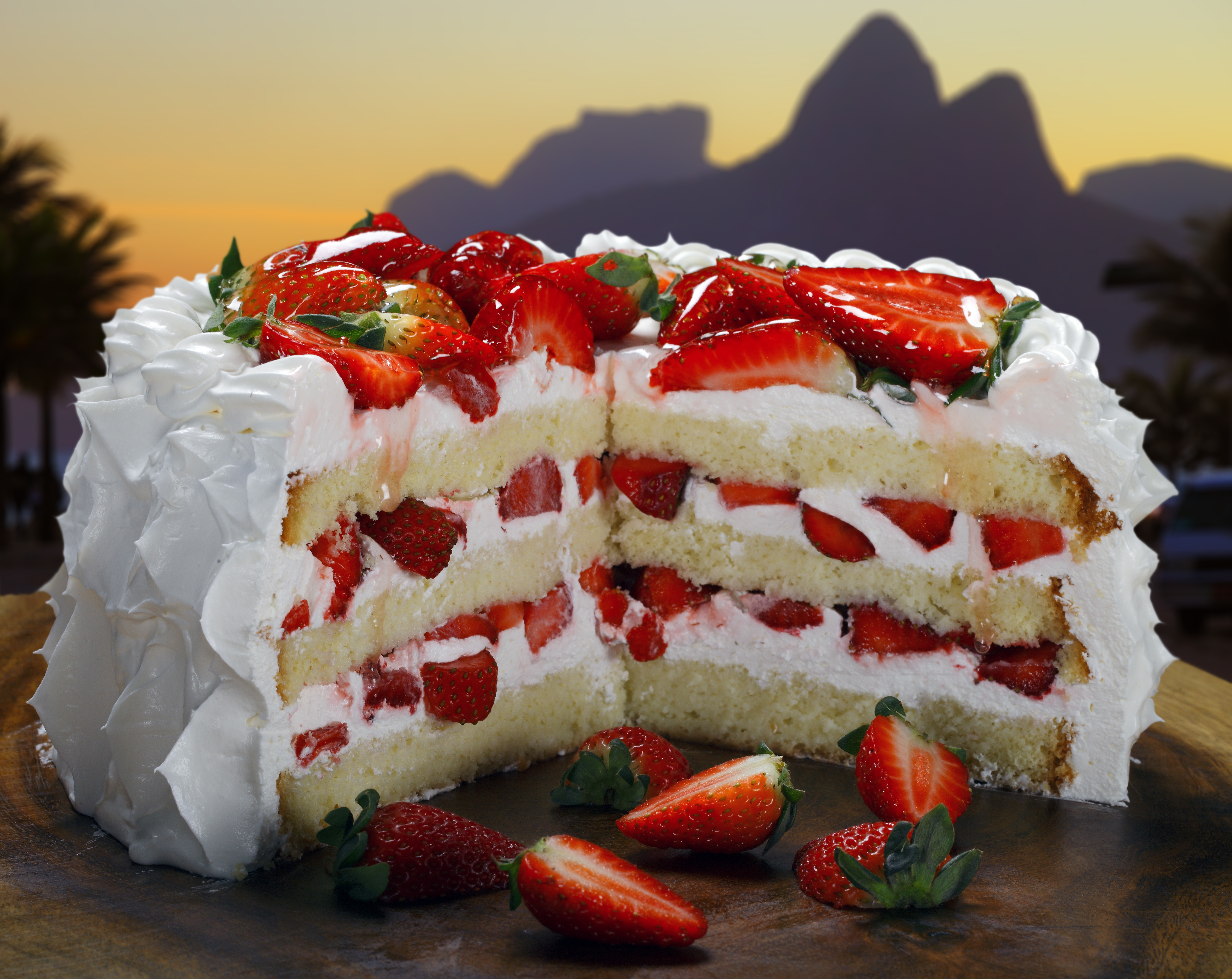 Bolo de morango
